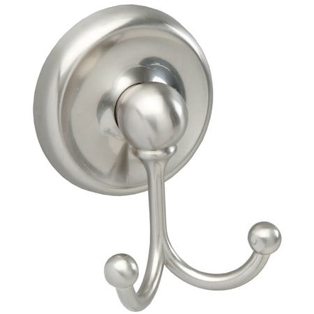 Pamex Carmel Collection Double Robe Hook Satin Nickel Finish BC6SN22
